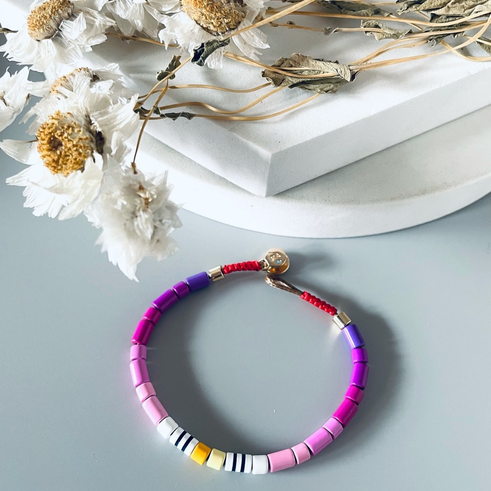 ROXANNE ASSOULIN Color Therapy U-Tube Bracelet Purple Size Of Medium - Picture 6 of 6